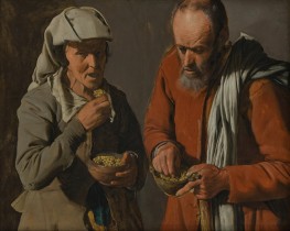 Peasant Couple Eating Peas, c.1622/25 | Georges de La Tour