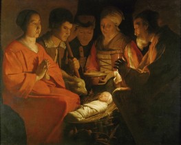 The Adoration of the Shepherds, 1644 | Georges de La Tour