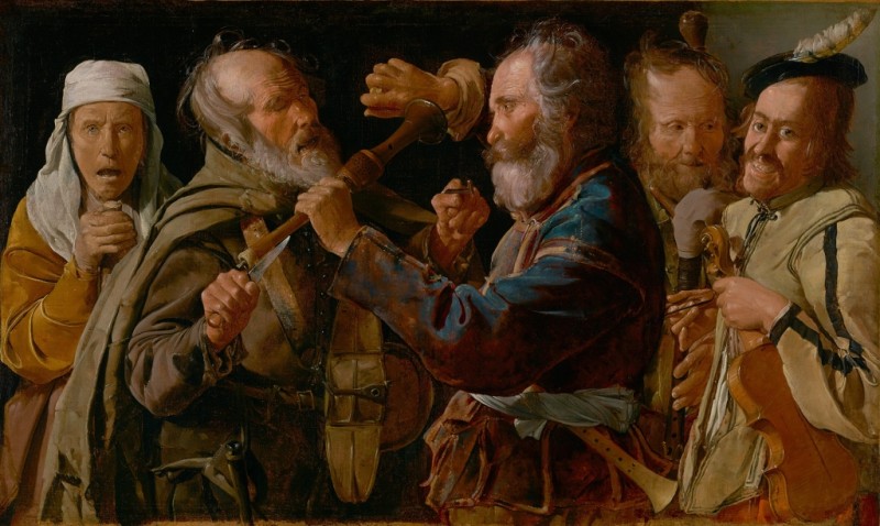 Brawl Among Musicians, c.1625/30 | Georges de La Tour | Giclée Canvas Print