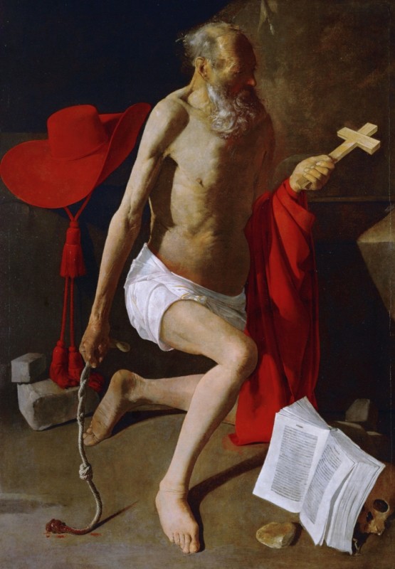 The Penitent St Jerome, 1630 | Georges de La Tour | Giclée Canvas Print