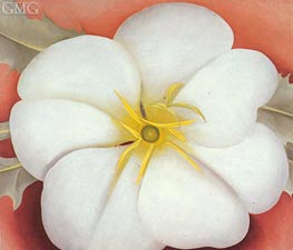 O'Keeffe | White Flower on Red Earth I | Giclée Canvas Print