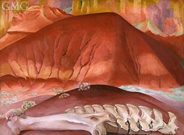 O'Keeffe | Red Hills and Bones, 1941 | Giclée Canvas Print