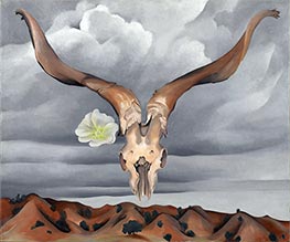 O'Keeffe | Ram's Head, White Hollyhock-Hills | Giclée Canvas Print