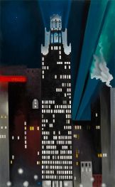 Radiator Building-Night, New York | O'Keeffe | Painting Reproduction