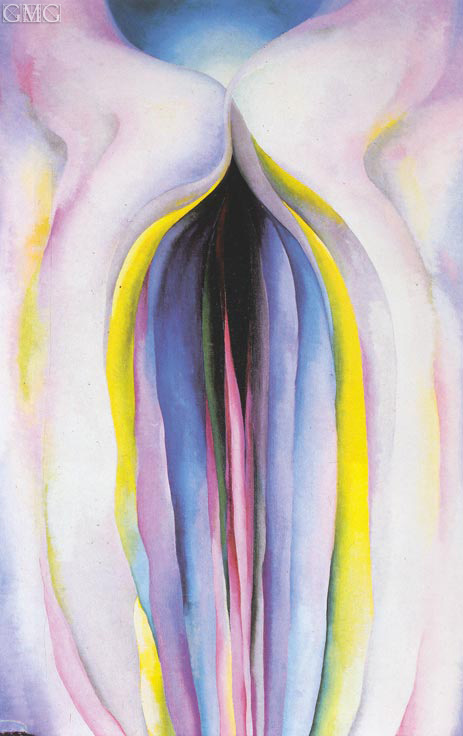 Graue Linie mit Schwarz, Blau und Gelb, c.1923 | O'Keeffe