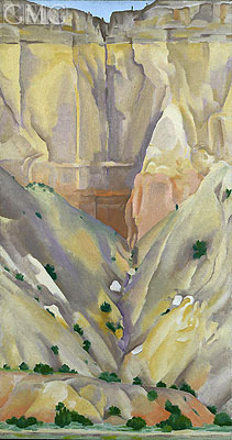 Trockener Wasserfall (Kliffs jenseits von Abiquiu - New Mexico), 1943 | O'Keeffe