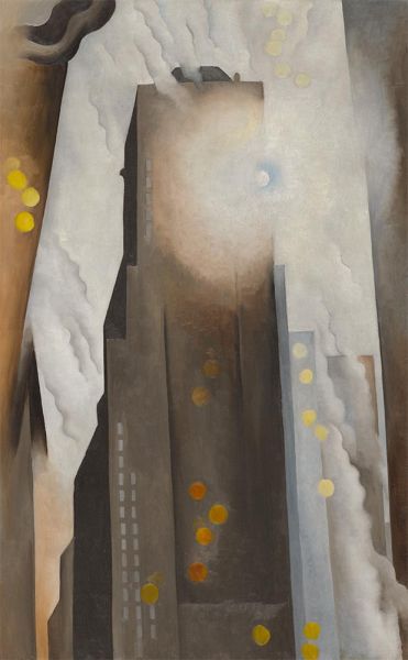 The Shelton with Sunspots, N.Y., 1926 | O'Keeffe | Giclée Leinwand Kunstdruck