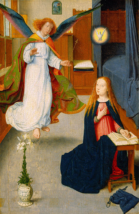 Die Verkündigung, c.1490 | Gerard David | Giclée Leinwand Kunstdruck
