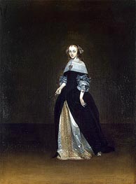 Portrait of Catarina van Leunink | Gerard ter Borch | Gemälde Reproduktion