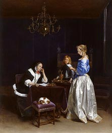 The Letter, c.1660/62 by Gerard ter Borch | Canvas Print
