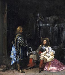 The Unwelcome Message, 1653 by Gerard ter Borch | Canvas Print