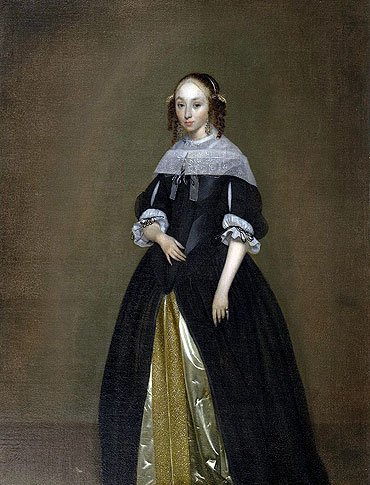 Portrait of a Young Lady, c.1665/70 | Gerard ter Borch | Giclée Canvas Print
