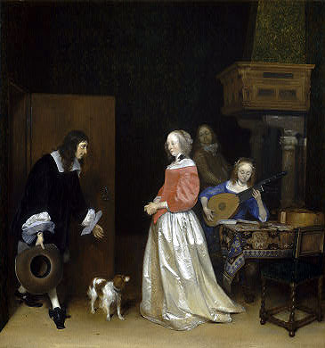 The Suitor's Visit, c.1658 | Gerard ter Borch | Giclée Canvas Print