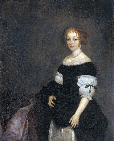Portrait of Aletta Pancras, 1670 | Gerard ter Borch | Giclée Leinwand Kunstdruck
