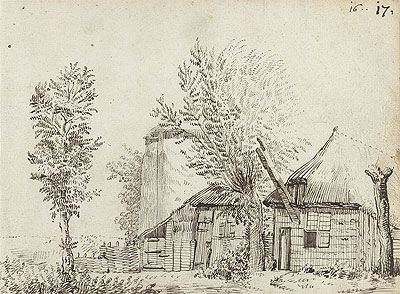 Farmer House, c.1631/34 | Gerard ter Borch | Giclée Papier-Kunstdruck