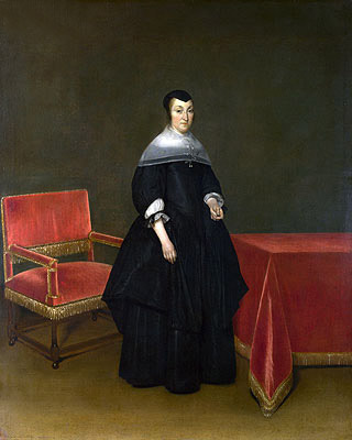 Portrait of Hermanna van der Cruis, c.1665/69 | Gerard ter Borch | Giclée Leinwand Kunstdruck