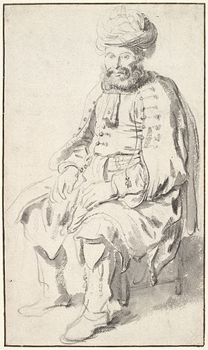 A Seated Man in Middle Eastern Costume, 1646 | Gerbrand van den Eeckhout