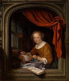 The Lace Maker, 1667 by Gerrit Dou | Canvas Print