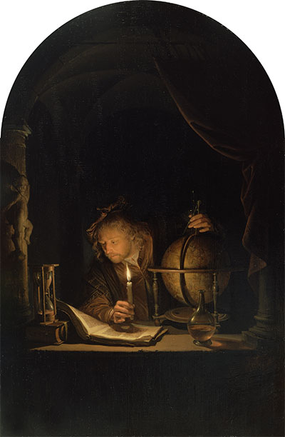 Astronomer by Candlelight, c.1655/59 | Gerrit Dou | Giclée Canvas Print