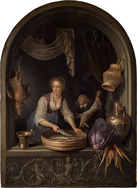 Cook at Window, 1652 | Gerrit Dou | Giclée Canvas Print