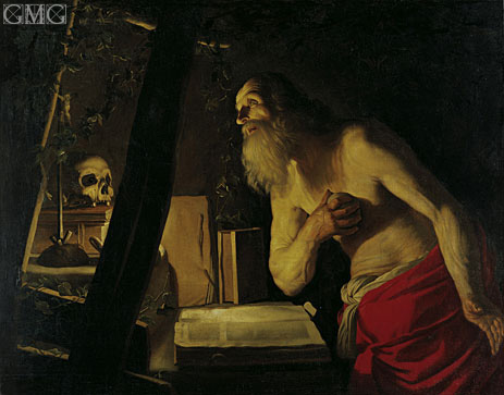 Saint Jerome, undated | Gerrit van Honthorst | Giclée Canvas Print