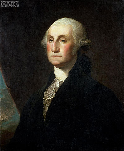 Gilbert Stuart | Portrait of George Washington, b.1801 | Giclée Canvas Print