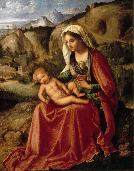 The Virgin and the Child in a Landscape, c.1503 | Giorgione | Giclée Canvas Print