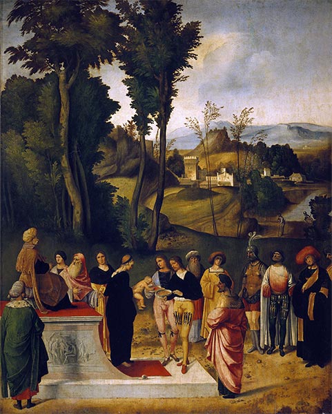 Giorgione | Moses undergoing Trial by Fire, c.1505 | Giclée Canvas Print