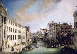 Rio dei Mendicanti, c.1720/25 by Canaletto | Canvas Print