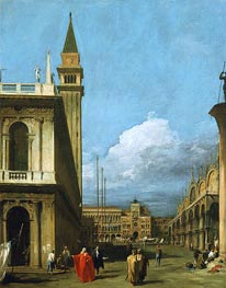 Canaletto | Piazzetta Towards the Torre dell'Orologio | Giclée Canvas Print