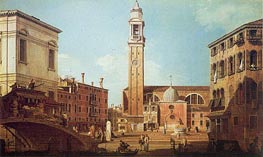 Canaletto | Campo Santi Apostoli | Giclée Canvas Print