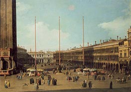Piazza San Marco, Looking Towards San Geminiano | Canaletto | Gemälde Reproduktion