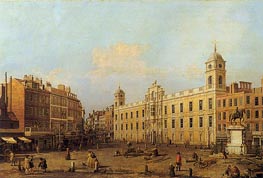 Northumberland House, 1752 von Canaletto | Leinwand Kunstdruck
