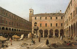 Campo di Rialto, c.1756 von Canaletto | Leinwand Kunstdruck