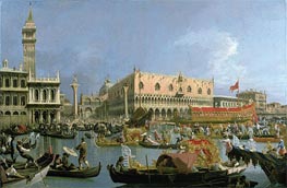 The Bucintoro returning to the Molo | Canaletto | Painting Reproduction