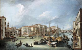 Grand Canal in Venice with the Rialto Bridge, c.1726/30 von Canaletto | Leinwand Kunstdruck