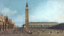The Piazza di San Marco, Venice, c.1742/46 von Canaletto | Leinwand Kunstdruck