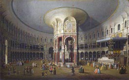 London: Interior of the Rotunda at Ranelagh, 1754 von Canaletto | Leinwand Kunstdruck