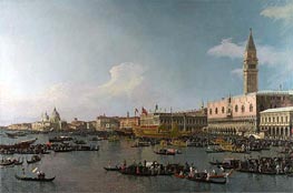 Venice: The Basin of San Marco on Ascension Day, c.1740 by Canaletto | Canvas Print
