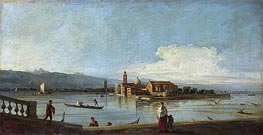 View of the Isles of San Michele, San Cristoforo and Murano from the Foundamenta Nuove | Canaletto | Painting Reproduction