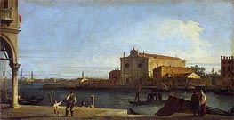 View of Church of San Giovanni dei Battuti on the Isle of Murano | Canaletto | Painting Reproduction