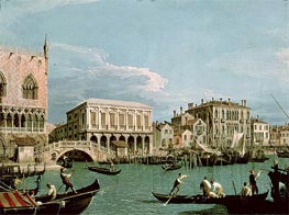 Bridge of Sighs, Venice (La Riva degli Schiavoni) | Canaletto | Gemälde Reproduktion
