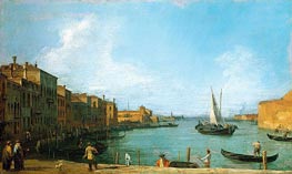 The Canale di Santa Chiara Looking North Towards the Lagoon | Canaletto | Painting Reproduction