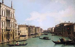 Venice: the Grand Canal Looking North-East from Palazzo Balbi to the Rialto Bridge | Canaletto | Painting Reproduction