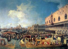 Reception of the Imperial Ambassador at the Doge's Palace | Canaletto | Painting Reproduction