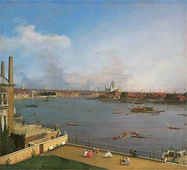 Canaletto | London: The Thames and the City of London from Richmond House | Giclée Canvas Print