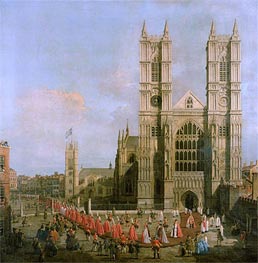 Procession of the Knights of the Bath | Canaletto | Painting Reproduction