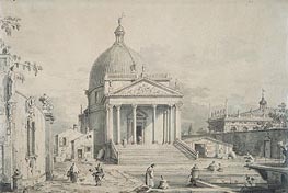 Canaletto | Veduta Ideata with San Simeone Piccolo | Giclée Paper Print