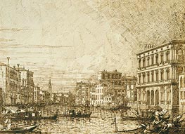 A View on the Lower Reaches of the Grand Canal | Canaletto | Painting Reproduction