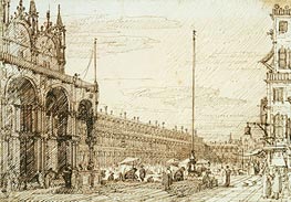 The Piazzetta dei Leoni | Canaletto | Painting Reproduction